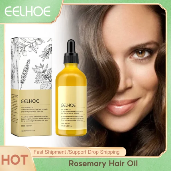 EELHOE Rosemary Original Hair Oil Scalp Treatment Anti Frizz