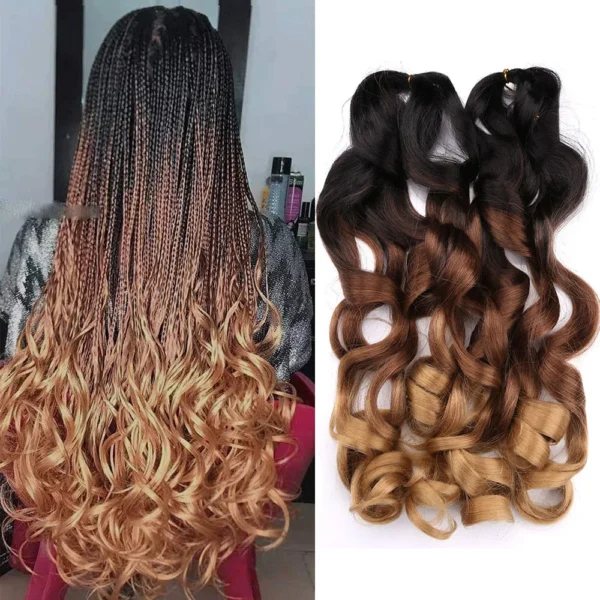 Wave Braiding Hair Extensions Spiral Curls - Image 2