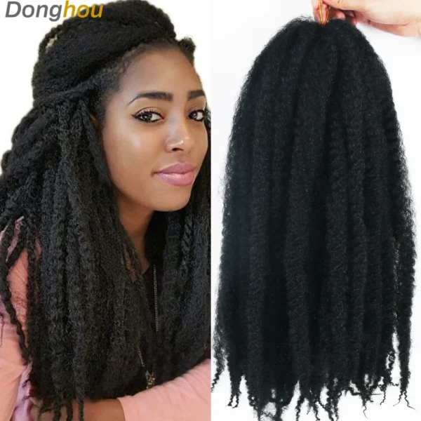 Marley Hair Faux Locs 18inch - Afro  Crochet Hair - Image 4