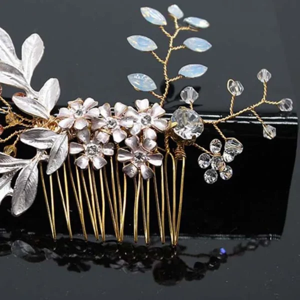 Bridal Hair Accessories Crystal Peals Hair Combs Wedding Hair Clips Accessories Jewelry Handmade Women Hair Ornaments Headpieces - Image 5