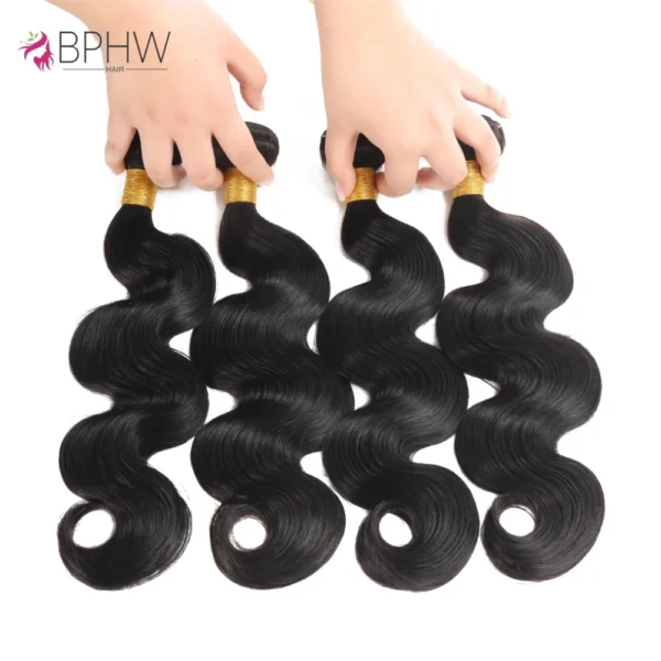 Peruvian Body Wave Human Hair Bundles  Virgin - Weave Human Hair Extensions - Image 4