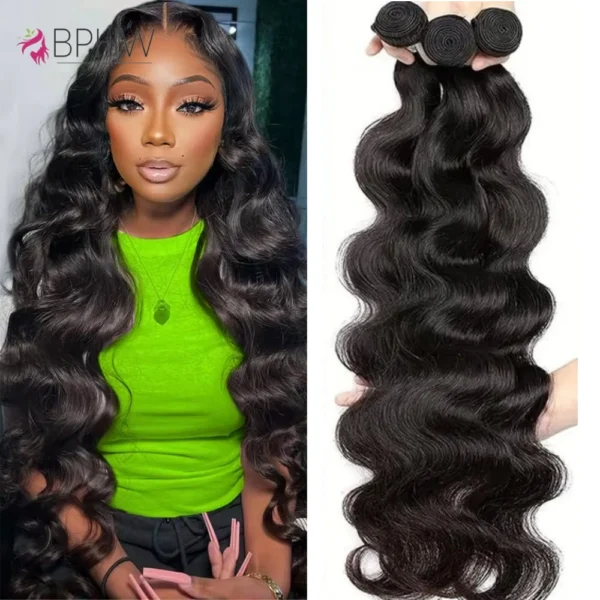 Peruvian Body Wave Human Hair Bundles  Virgin - Weave Human Hair Extensions