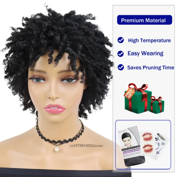 Short Afro Wig - Image 3