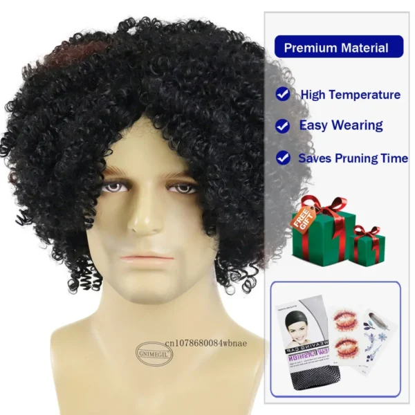 Afro Wig for Men Synthetic - Image 5