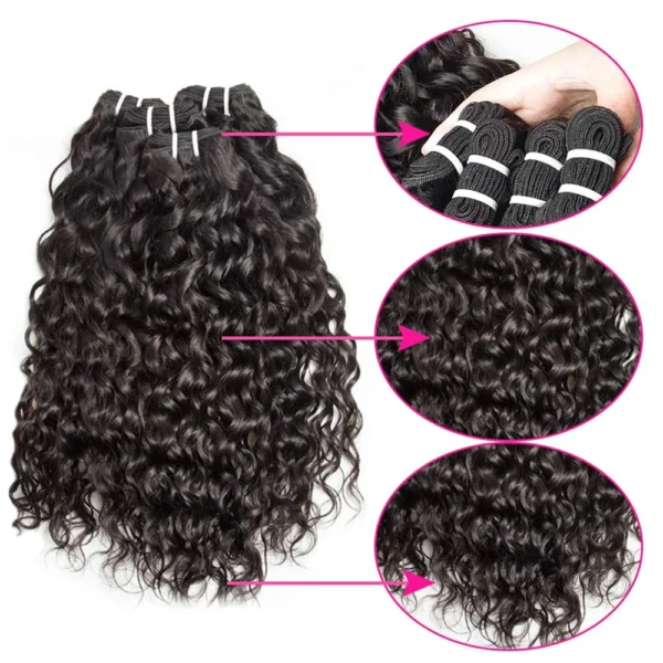 Peruvian Water Wave Bundle Deals - Human Hair Weave Extensions - Image 4